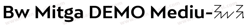 Bw Mitga DEMO Mediu字体转换